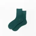 Gruene einfarbige wadenhohe Baumwollsocken taegliche Freizeitkleidung japanischer Stil Detail - Einheitsgröße / Dunkelgrün