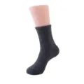 Women cozy coral fleece winter floor socks solid color warm fuzzy slipper socks for indoor use. - Size 37-43 / Dark Gray