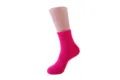 Chaussettes en molleton rose vif pour femmes, chaussettes douillettes et chaudes pour la maison. - Tailles 39-44 / Rose rouge