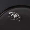Elegante clip per sciarpa strass vintage fermaglio capelli metallo argento lucido - Argento Antico