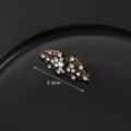 Clip per sciarpa strass vintage spilla bronzo antico moda chiusura colletto 5.3cm - Bronzo Antico