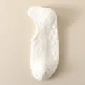 Calzini antiscivolo bianchi in ciniglia, comode pantofole spesse per uso domestico. - 【Taglie 37-40】 / Bianco