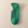 Calzini antiscivolo verdi in peluche per pavimento, calze yoga felpate spesse con pallini. - 【Taglie 37-40】 / Verde