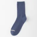 Chaussettes mi-mollet d'affaires anti-bouloches pour homme avec motif losanges et rayure. - EU 40-44 / Bleu Denim