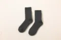 Thickened thermal wool socks in dark grey for men and women, perfect for cold winter days. - Fits Size EU 38-46 / Men's Dark Grey