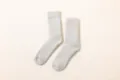 Thermal thick wool socks detail, soft cozy fleece lining, winter warm winter crew socks. - Fits Size EU 38-46 / Men's Light Grey
