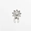 Koumpi hlianthos me strass, exairetiko crystallo blouza diakosmitiko manzeta pin. - Asimi Iliotropio