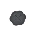 Black flower shaped silicone shirt cinch clip clothing fastener knot buckle accessory tool - L / Black