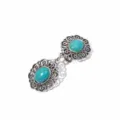 Vintage Türkis Cardigan Clip Schal Brosche retro Metallnadel Tuchkragen Spange Zubehör - Stil 4