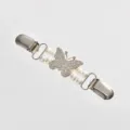 Exquisite pearl rhinestone butterfly sweater clip detail, elegant clothing accessory for cardigan collar. - Large Butterfly Pearl Style