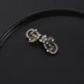 Vintage clip per sciarpa in strass bronzo, elegante fermaglio floreale per cardigan. - 55mm / Bronzo Antico