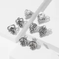 Vintage strass perla clip per scialle set cardigan maglione colletto clip fibbie decorative anti-riflesso - Combo Gioielli