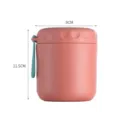 Pink stainless steel insulated soup cup, leak-proof food jar, 9cm width, 11.5cm height - 430ml / Insulated Model / Light Pink