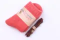 Chaussettes d'hiver en laine épaisse pour hommes, doublure douce, taille 36-40cm. - Rouge pastèque femme