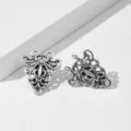 Vintage argento metallo sciarpa fibbia scialle clip elegante accessorio decorativo - Stile 3