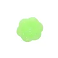 Green silicone flower hair catcher drain strainer for bathroom sink tub hair protector - L / Green