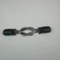 Clip per maglione in metallo vintage fermaglio per scialle spilla decorativa per cardigan - Nero