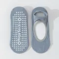 Calcetines de yoga antideslizantes con puntos de agarre para mujer pilates fitness deporte. - Talla única / Azul claro