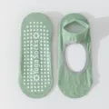 Calcetines de yoga antideslizantes para mujer con silicona, algodón transpirable para pilates. - Talla única / Verde Té