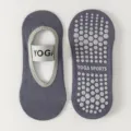 Non-slip yoga socks for women, breathable low-cut pilates and fitness socks with grip. - One Size / Dark Gray