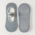 Women non-slip yoga socks, breathable low-cut fitness Pilates dance socks with grip dots. - One Size / Light Blue