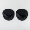Black half toe forefoot socks for women, thin breathable invisible toe cover for high heels. - One Size / Black