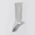 Grigie calze lunghe sportive antiscivolo a compressione per fitness yoga e allenamento. - Taglia unica / Grigio chiaro