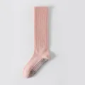 Calze sportive a compressione rosa da donna, calze da yoga antiscivolo a tubo lungo. - Taglia unica / Rosa