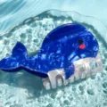 Mignonne pince à cheveux baleine bleue pour femme, accessoire de coiffure cartoon. - Baleine