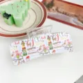 Christmas hair claw clip acrylic square shark clip festive hair accessory for women - Christmas #9 - Rectangular