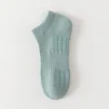 Calcetines deportivos cortos de verde claro para hombres, calcetines de malla para correr. - Talla única / Tobillero / Verde