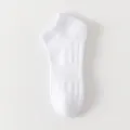 Calcetines deportivos blancos para hombre, algodón transpirable para deporte y uso diario. - Talla única / Tobillero / Blanco