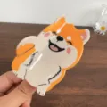 Cute Shiba Inu acetate hair claw clip sweet animal design hair accessory for women - Shiba Inu / 5.5cm / Orange and White