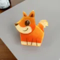 Süßer Cartoon Fuchs Acryl Haarklammer ästhetische Haifischklammer für Damen Haaraccessoire - Fuchs - 6,4 cm / Jianyun