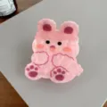 Rosa süße Acryl Haarklammer Cartoon Bär Haarschmuck für Damen und Mädchen Alltag - Hase - 5,9 cm / Jianyun