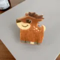 Süße Reh Acryl Haarklammer stilvolle Tier Haifischklammer für Damen Mädchen Haarschmuck - Sikahirsch 5,9 cm / Jianyun