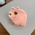 Rosa Schwein Acryl Haarklammer, süße Tierstil Variante für das tägliche Haarstyling der Frau. - Schweinchen 6,2 cm / Jianyun