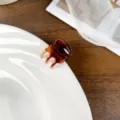 Braune Schildpatt Mini Haarklammer, süße Styling Seitenhaarklammer für den Alltag. - 1.8cm (10 Stück/Packung) / Karamellbraun