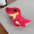 Süße rosa Dinosaurier Haarklammer, koreanische Acryl Haifischklammer für stylisches Haarstyling. - T-Rex (A577) / 8.2cm