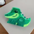 Süße grüne Dinosaurier Haarklammer, kreative Acryl Haarkralle für Damen und Mädchen Alltagsfrisuren. - Krokodil (A577) / 9.2cm