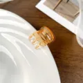 Mini hair claw clip translucent amber candy color small shark clip for women stylish side hair styling accessories - 1.8cm (10 Pieces/Pack) / Transparent Orange