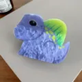Süsser Dinosaurier Haarklammer Lila Acryl Haarklammer Ästhetische Haarschmuck für Frauen - Spinosaurus 8,3 cm / Jianyun