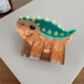 Süße Dinosaurier Haarklammer Acryl Haarklammer Haarschmuck für Damen und Mädchen Accessoires - Ankylosaurus 8,3 cm / Jianyun