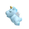 Süßes blaues Einhorn Engel Kühlschrankmagnet Harz Figur Heimdekoration Tier Cartoon Geschenk - Liegender Stil / Blau