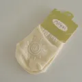 Chaussettes bateau invisibles femme couleur unie ete avec motif soleil silicone antiderant. - Taille unique (5 paires) / Jaune bourgeon