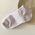 Chaussettes courtes unies respirantes pour femmes en été style macaron lavande clair. - Taille unique / Violet