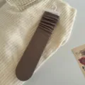 Brown ribbed over-the-calf stacking socks for women, cozy winter long knit casual wear. - One Size / Coffee