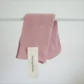 Pink cotton mid-tube socks for women, breathable rolled cuff casual daily summer socks. - One Size / Dusty Pink
