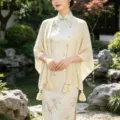 Elegant spring summer ethnic style women knitted shawl tassel cape vintage outerwear scarf. - Dream Weaving Tassel Hollow Shawl / Beige
