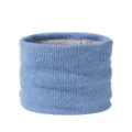 Bambini inverno lavorato a maglia scaldacollo morbido pile foderato sciarpa calda comoda - Celeste